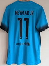 BARCELONA 2015/16 Third Shirt #11 NEYMAR JR - Medium (M) Authentic Nike Jersey