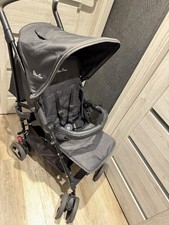 Black Grey Silver Cross buggy Stroller Pram In Good Used Condition