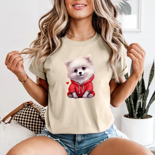 Cute puppy womens shirt - cute, t-shirt