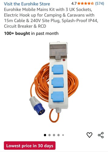 Eurohike mobile mains kit - mobile,