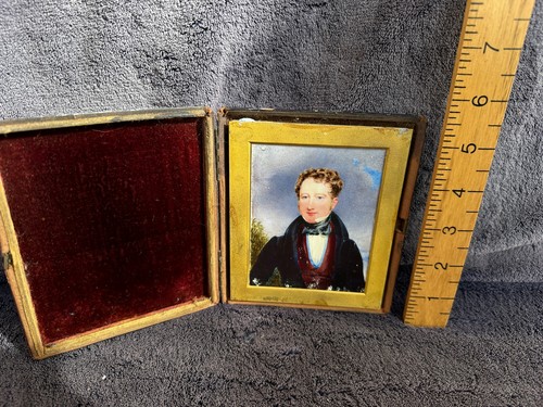 Antique framed c18th miniature - antique,