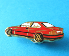 BMW Lapel Pin Badge. Enamel, VGC, Arthus Bertrand. Red on Gold Colour