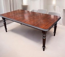 Mahogany Effect Large Boardroom / Dining Table And 4 Chairs 6ft 6”