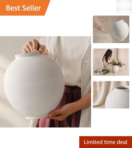 25cm large white - white, ceramic
