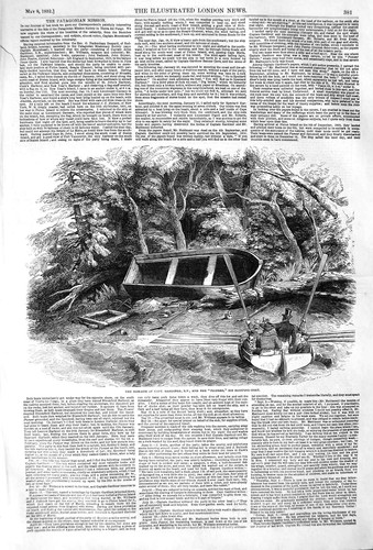 Antique old print - print, 1852