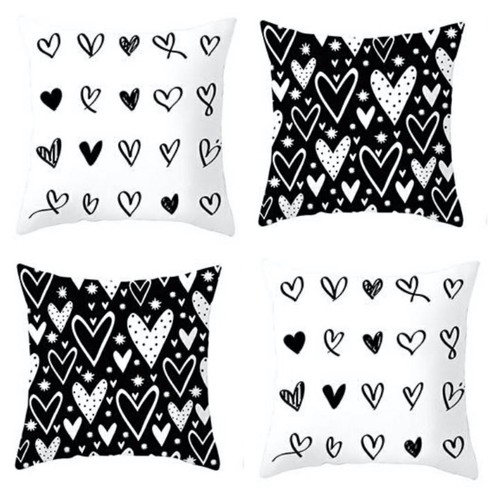 Luxury black and - white, cushion