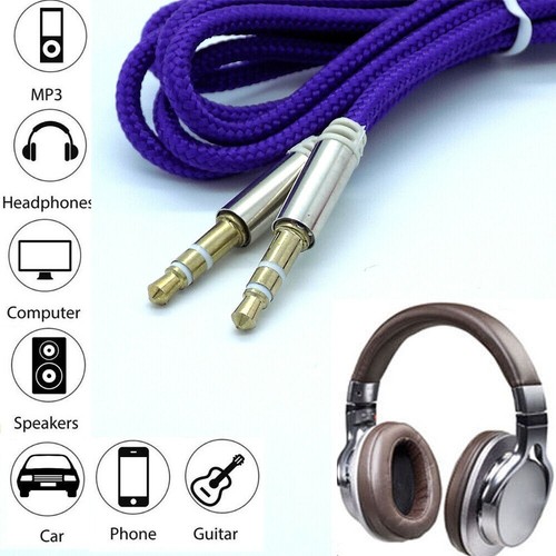 Audio cable 5mm aux jack - 1m,