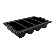 Heavy Duty Black Cutlery Tray Catering Stacking Restaurant Kitchen Storage