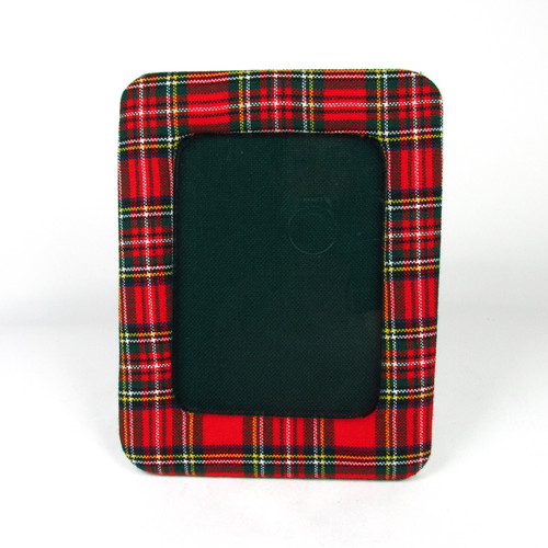 Plaid fabric picture frame - plaid,