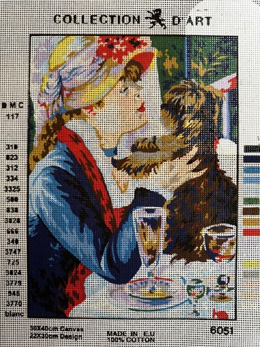 Printed needlepoint tapestry - printed,