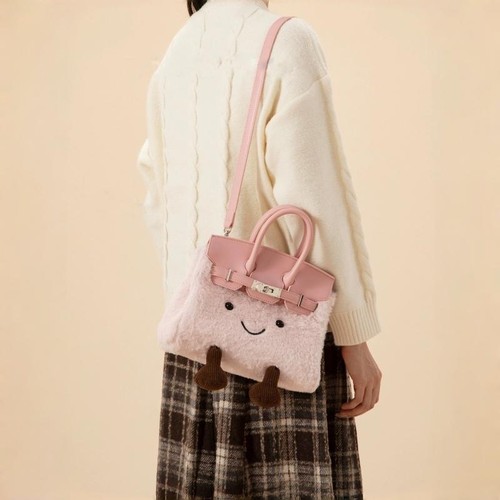 Cute plush tote bag - cute,
