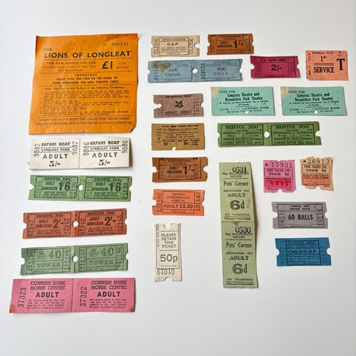 Vintage tickets zoo - tickets, safari