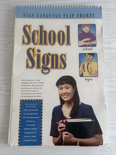 Kids sign language flip chart - flip,