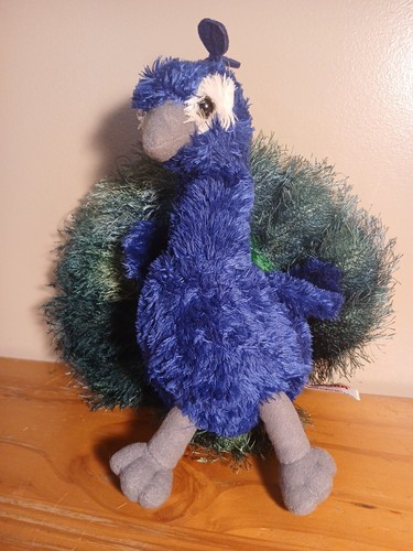 Peacock stuffed animal - stuffed,