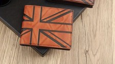 Mens Union Jack Light brown