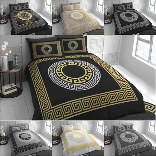 Greek key duvet cover set - key,
