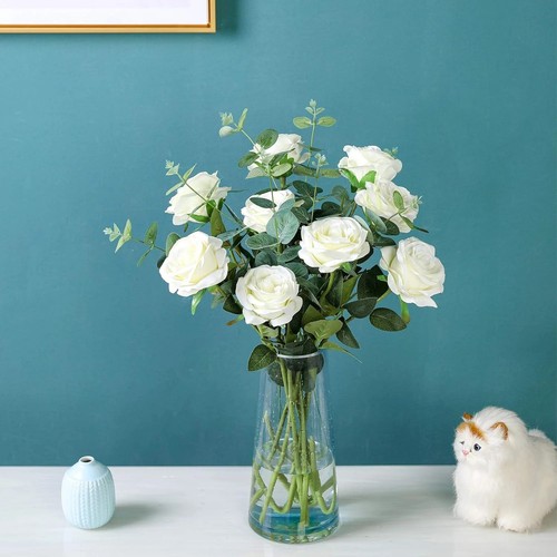 Heads silk rose artificial - 10,