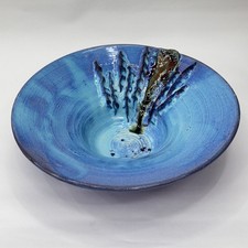 Large Blue Studio Pottery Bowl