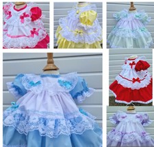 DREAM 0-5 YEARS baby girls vintage traditional frilly netted  dress 8 colours