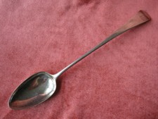 Georgian silver basting spoon