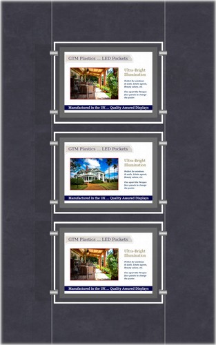 Led estate agent window light - led,