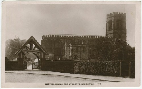 Witton church and - witton, lychgate