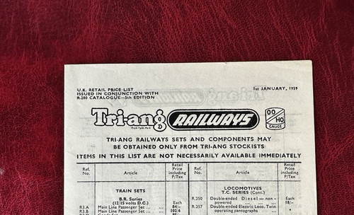 Tri ang railways gauge - railways, oo