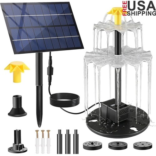 Solar powered fountain - 8w,