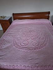 Double Bed Pink Candlewick