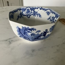 Mason's Blue and WHITE Octagonal Bowl 5”