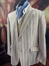 Brook Taverner Men’s Boating Blazer – Size 44 Regular – Vibrant Mod Style