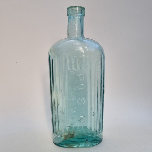 Vintage old aqua glass - aqua, poison