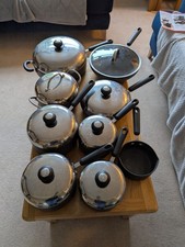 Circulon Hard Anodized Non Stick Saucepan Set With Lids