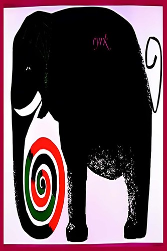 Cyrk vintage 1960s elephant - cyrk,