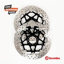 Brembo Floating Front Brake Disc Pair fits Moto Guzzi 750 V7 II Stornello 2016-