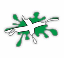 Paint Splat Devon Sticker