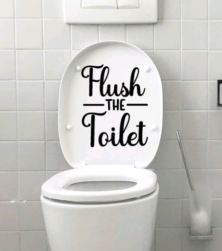 Flush the toilet bathroom home - bathroom,