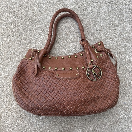 Coccinelle woven brown leather - coccinelle,