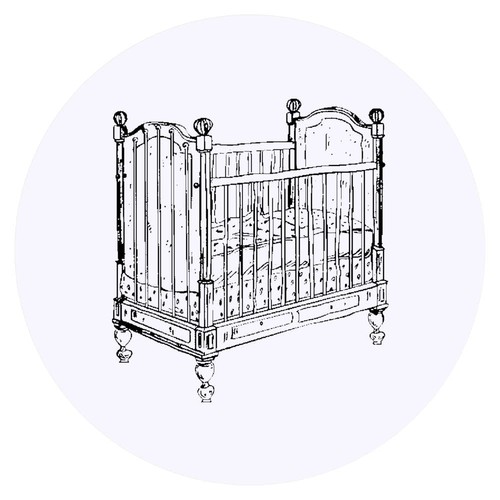 Baby crib stickers - x,