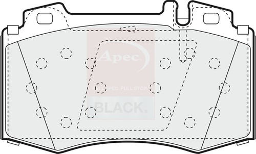 Brake pads set - fits, mercedes