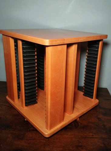 Wooden rotating rack - rotating, cd