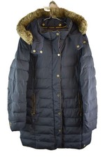 JOULES Navy Padded Coat size Uk 14 Womens Full Zip Hooded Casual Outdoors