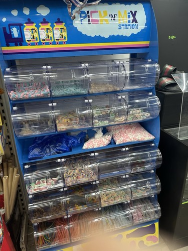 Pick mix stand - pick, n