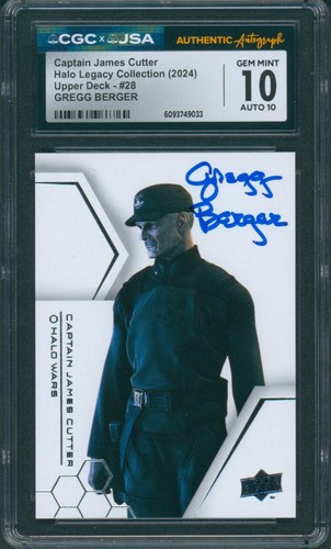 Gregg berger signed card - signed, halo