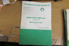 1976 PUCH SPARE PARTS PRICE LIST FOR MOPED MODELS M50 MAXI G PRIX