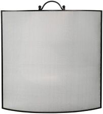 Black Single Screen Fireplace Fire Guard Spark Protection