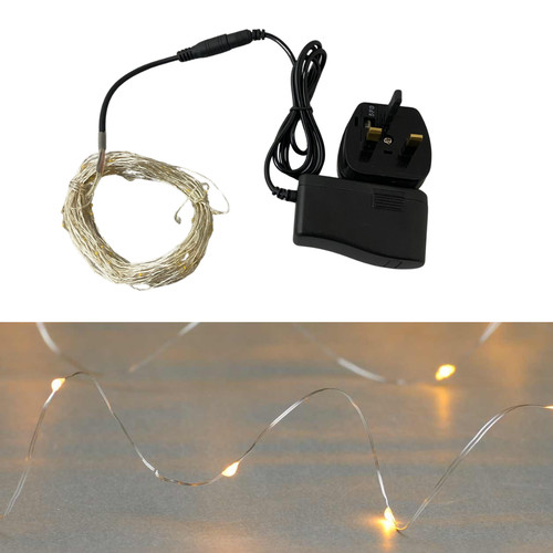 10m silver 33ft - 33ft, string