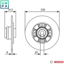 2x BRAKE DISC 0 986 479 760