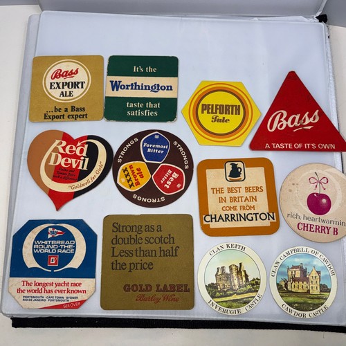 Vintage beer mats mixed lot - beer,
