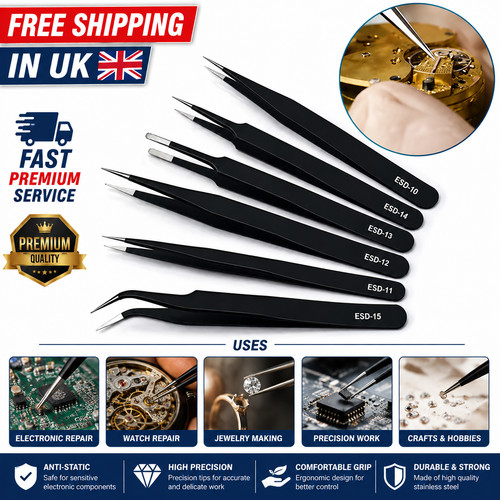 Precision tweezers set - tweezers,